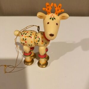 Vintage Hallmark Reindeer Christmas‎ Tree Ornament Holiday Decor